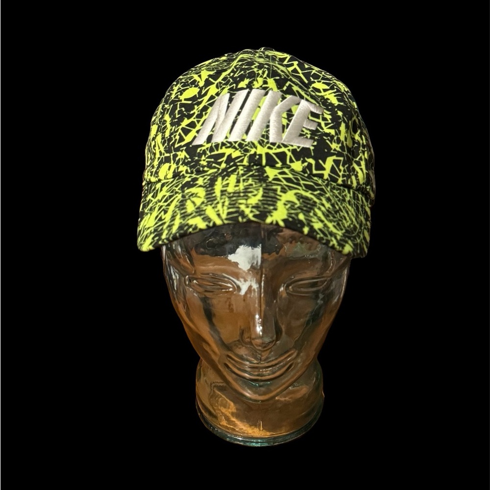 Nike Neon Green and Black Cap